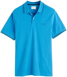 Poloshirt Poloshirt TIPPING PIQUE POLO 1er Pack , Herren, Gr. M, blau (hellblau), Obermaterial: 100% Baumwolle CO., Kurzarm, Shirts