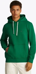 Hoodie ESS SEASONAL FLEECE HOODY , Herren, Gr. L, nouveau grn, Sweatware, Obermaterial: 60% Baumwolle, 40% Polyester, unifarben, casual, bequem hftlang, Langarm elastischer Bund, Sweatshirts, mit Logostickerei