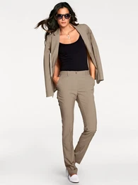 Hosenanzug Gr. 50, Normalgren, grau (taupe) Damen Anzge
