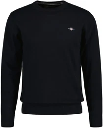 Sweater Strickpullover COTTON PIQUE C-NECK , Herren, Gr. XXXL, blau, Obermaterial: 100% Baumwolle CO., Sweatshirts