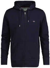 Sweater Sweatjacke REGULAR SHIELD FULL ZIP HOODIE , Herren, Gr. XXL, blau, Obermaterial: 87% Baumwolle CO. 13% Polyester PES., Sweatshirts
