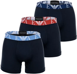Boxershorts Boxershort BOLD MONOGRAM 3er Pack , Herren, Gr. M, blau (marine), Obermaterial: 95% Baumwolle CO. 5% Elasthan EL., Unterhosen