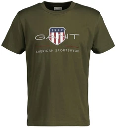 T-Shirt T-Shirt REG ARCHIVE SHIELD 1er Pack , Herren, Gr. XL, grn (juniper grn), Obermaterial: 100% Baumwolle CO., Kurzarm, Shirts