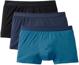 Boxershorts Boxershort New Boxer Natural Benefit 3P 3er Pack , Herren, Gr. XXL, schwarz (schwarz, blau), Obermaterial: 95% Baumwolle CO. 5% Elasthan EL., Unterhosen
