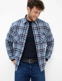 Langarmhemd Style KEITH , Herren, Gr. XL, Normalgren, blau, 100% Baumwolle, Hemden