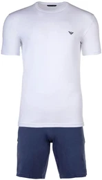 Pyjama Pyjama , Herren, Gr. M, blau (dunkelblau, wei), Obermaterial: 95% Aramid AR. 5% Elasthan EL., Homewear-Sets