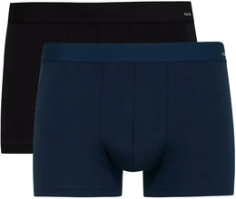 Boxershorts Boxershort New Boxer Cotton Code 2er Pack , Herren, Gr. S, schwarz, dunkelblau, Obermaterial: 95% Baumwolle CO. 5% Elasthan EL., Unterhosen