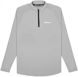 Longsweatshirt Longsleeve Bovaro 1/2 Zip Top , Herren, Gr. L, grau, Obermaterial: 100% Polyester PES., Sweatshirts
