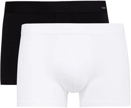 Boxershorts Boxershort New Boxer Cotton Code 2er Pack , Herren, Gr. XL, schwarz (schwarz, wei), Obermaterial: 95% Baumwolle CO. 5% Elasthan EL., Unterhosen