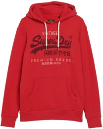 Sweatshirt Sweatshirt Classic Vintage Logo Heritage Hoodie , Herren, Gr. M, rot, Obermaterial: 55% Baumwolle CO. 45% Polyester PES., Sweatshirts