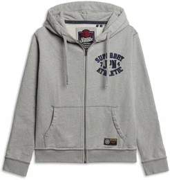 Sweater Sweatjacke Vintage Athletic Zip Hoodie , Herren, Gr. M, grau, Obermaterial: 100% Baumwolle CO., Sweatshirts
