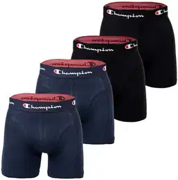 Boxershorts Boxershort 4er Pack , Herren, Gr. XXL, blau (blau, schwarz), Obermaterial: 95% Baumwolle CO. 5% Elasthan EL., Unterhosen