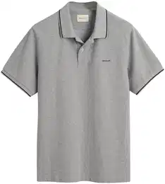 Poloshirt Poloshirt TIPPING PIQUE POLO 1er Pack , Herren, Gr. L, grau, Obermaterial: 100% Baumwolle CO., Kurzarm, Shirts