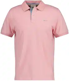 Poloshirt Poloshirt REGULAR CONTRAST PIQUE RUGGER 1er Pack , Herren, Gr. M, rosa, Obermaterial: 96% Baumwolle CO. 4% Elasthan EL., Kurzarm, Shirts