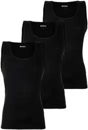 Unterhemd Unterhemd TankTop3P RibClassic 3er Pack , Herren, Gr. L, N-Gr, schwarz, Obermaterial: 100% Baumwolle CO., rmellos, Unterhemden