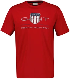 T-Shirt T-Shirt REG ARCHIVE SHIELD 1er Pack , Herren, Gr. XL, rot (ruby), Obermaterial: 100% Baumwolle CO., Kurzarm, Shirts
