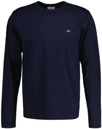 Longsleeve Longsleeve REGULAR SHIELD LONG SLEEVE 1er Pack , Herren, Gr. 4XL, blau (dunkelblau), Obermaterial: 100% Baumwolle CO., Langarm, Shirts