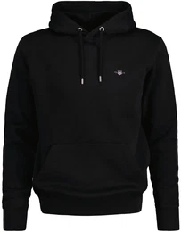Sweatshirt Sweatshirt REGULAR SHIELD HOODIE , Herren, Gr. 4XL, schwarz, Obermaterial: 78% Baumwolle CO. 22% Polyester PES., Sweatshirts