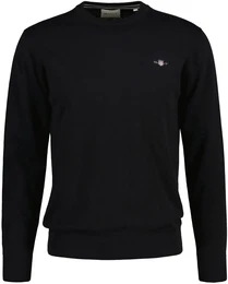 Sweater Strickpullover CLASSIC COTTON C-NECK , Herren, Gr. XXL, schwarz, Obermaterial: 100% Baumwolle CO., Sweatshirts