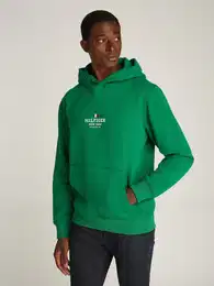Hoodie , Herren, Gr. L, nouveau grn, Sweatware, Obermaterial: 60% Baumwolle, 40% Polyester, casual, bequem hftlang, Langarm Rippbndchen, Sweatshirts, mit Logodruck