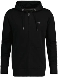 Sweater Sweatjacke REGULAR SHIELD FULL ZIP HOODIE , Herren, Gr. XXL, schwarz, Obermaterial: 87% Baumwolle CO. 13% Polyester PES., Sweatshirts