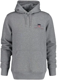 Sweatshirt Sweatshirt REGULAR MEDIUM ARCHIVE SHIELD HOODIE , Herren, Gr. L, grau, Obermaterial: 78% Baumwolle CO. 22% Polyester PES., Sweatshirts