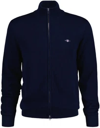 Sweatshirt Strickjacke CASUAL COTTON ZIP CARDIGAN , Herren, Gr. 5XL, blau, Obermaterial: 100% Baumwolle CO., Sweatshirts
