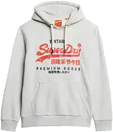 Sweatshirt Sweatshirt Duo Vintage Logo Hoodie , Herren, Gr. M, grau (hellgrau), Obermaterial: 80% Baumwolle CO. 20% Polyester PES., Sweatshirts