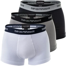 Boxershorts Boxershort 3er Pack , Herren, Gr. L, wei, schwarz, grau, Obermaterial: 95% Baumwolle CO. 5% Elasthan EL., Unterhosen