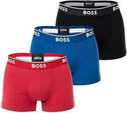 Boxershorts Boxershort Trunk 3P Power 3er Pack , Herren, Gr. M, rot, blau, schwarz, Obermaterial: 95% Baumwolle CO. 5% Elasthan EL., Unterhosen