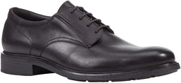 Schnrschuh , Herren, Gr. 44, schwarz, Leder, klassisch, Schuhe, Anzugschuh mit zustzlichem Gummizug fr bequeme Passform