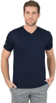 Trigema V-Shirt TRIGEMA V-Shirt COOLMAX blau/navy