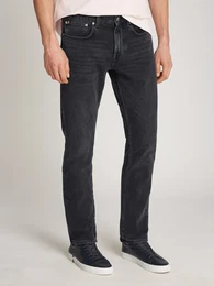 Straight-Jeans STRAIGHT DENTON STR CLARK BLACK , Herren, Gr. 36, Lnge 34, clark schwarz, Denim/Jeans, Obermaterial: 99% Baumwolle, 1% Elasthan, unifarben, casual, straight fit knchellang, Jeans, in schwarzer Waschung
