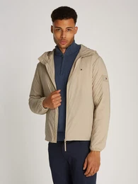 Kurzjacke TECH PACKABLE HOODED JACKET , Herren, Gr. XXXL, grn (sandalwood), Web, Obermaterial: 100% Polyamid, unifarben, casual, normal hftlang, Langarm elastischer Bund, Jacken, mit Logostickerei