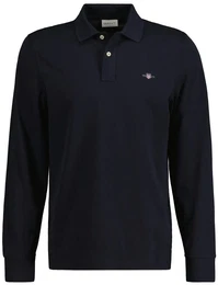 Poloshirt Poloshirt Regular Shield Longsleeve Pique Rugger 1er Pack , Herren, Gr. XXL, schwarz, Obermaterial: 100% Baumwolle CO., Langarm, Shirts