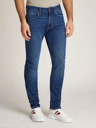 Slim-fit-Jeans SLIM BLEECKER PSTR TEXAS INDIGO , Herren, Gr. 34, Lnge 34, texas indigo, Denim/Jeans, Obermaterial: 95% Baumwolle, 3% Elastomultiester, 2% Elasthan, unifarben, casual, slim fit knchellang, Jeans, in blauer Waschung
