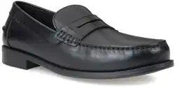 Mokassin , Herren, Gr. 45, schwarz, Leder, klassisch, Schuhe, Slipper, Loafer, Businessschuh mit Gummizug zum Schlupfen