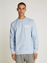 Sweatshirt MONOTYPE LABEL SWEATSHIRT , Herren, Gr. XL, blau (breezy blau), Sweatware, Obermaterial: 60% Baumwolle, 40% Polyester, casual, Rundhals, Langarm Rippbndchen, Sweatshirts