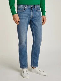 Straight-Jeans CORE DENTON , Herren, Gr. 40, Lnge 32, blau (light blau), Denim/Jeans, Obermaterial: 94% Baumwolle, 4% Elastomultiester, 2% Elasthan, casual, straight fit, Jeans