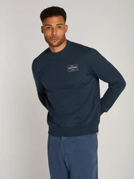 Sweatshirt MONOTYPE LABEL SWEATSHIRT , Herren, Gr. M, blau (night sky), Sweatware, Obermaterial: 60% Baumwolle, 40% Polyester, casual, Rundhals, Langarm Rippbndchen, Sweatshirts