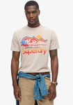Superdry Rundhalsshirt CL GREAT OUTDOORS GRAPHIC TEE beige