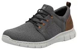 Slip-On Sneaker , Herren, Gr. 42, grau (grau, braun), Lederimitat, Textil, sportlich, Schuhe, Schlupfschuh, Halbschuh, Freizeitschuh mit Gummizug, zum Schlupfen