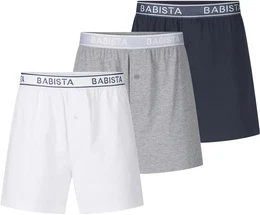 Boxershorts 3er Pack Boxershorts CORRASULI , Herren, Gr. LXL, wei, Obermaterial: 95% Baumwolle CO. 5% Elasthan EL., Unterhosen