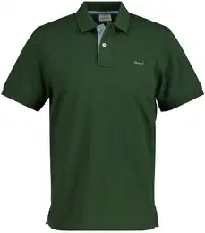 Poloshirt Poloshirt REGULAR CONTRAST PIQUE RUGGER 1er Pack , Herren, Gr. M, grn, Obermaterial: 96% Baumwolle CO. 4% Elasthan EL., Kurzarm, Shirts