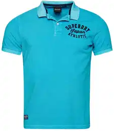 Poloshirt Poloshirt Vintage Superstate Polo , Herren, Gr. S, blau (trkis), Obermaterial: 100% Baumwolle CO., Kurzarm, Shirts