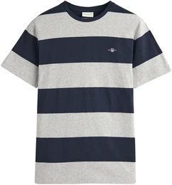 T-Shirt T-Shirt BAR STRIPE T-SHIRT 1er Pack , Herren, Gr. XXXL, grau, Obermaterial: 100% Baumwolle CO., Kurzarm, Shirts