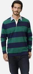 Funktionsshirt Sweatshirt VIORENTO , Herren, Gr. 48, grn (grn gestreift), Obermaterial: 100% Baumwolle CO., casual, regular fit normal, ohne Ausschnitt, Langarm, Shirts Sweatshirt, mit versteckter Knopfleiste