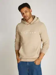 Hoodie HOODY , Herren, Gr. M, grn (sandalwood), Sweatware, Obermaterial: 60% Baumwolle, 40% Polyester, bedruckt, casual, regular fit hftlang, Langarm Rippbndchen, Sweatshirts, mit Logo