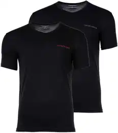 T-Shirt T-Shirt CORE LOGOBAND 2er Pack , Herren, Gr. XL, schwarz, Obermaterial: 95% Baumwolle CO. 5% Elasthan EL., Kurzarm, Shirts