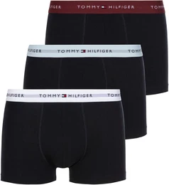 Trunk 3P WB TRUNK , Herren, Gr. L (52), deep rouge, breezy blau, wei, Jersey, Obermaterial: 95% Baumwolle, 5% Elasthan, UNDERWEAR, kontrastfarbene Details, krpernah, Unterhosen, mit kontrastfarbenem Logobund